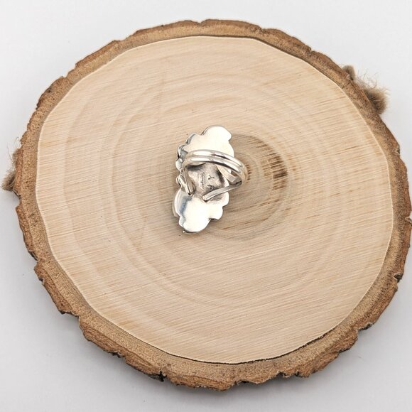 Handmade Navajo Kingman Turquoise Stone Rings Native American Jewelry Sz 6.25US* - Picture 7 of 7